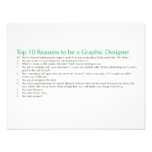 Top 10 Reasons to be a Graphic Designer Personalised Invitations