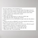 Top 13 PodCasting or Podcast Secrets Poster