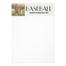 TOP America's Pastime Personalized Announcement