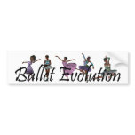 TOP Ballet Evolution bumper stickers