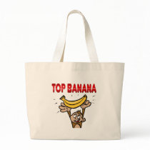 Top Banana Tote Bags