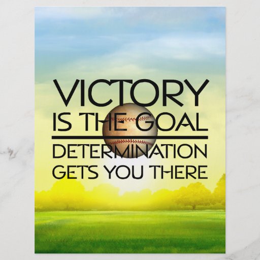 TOP Baseball Victory Slogan Flyers Zazzle