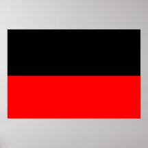 top black bottom red DIY custom background templat Poster