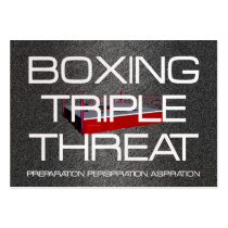 TOP Boxing Triple Threat Business Card Templates