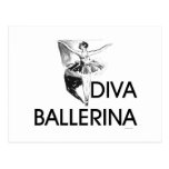 TOP Diva Ballerina Postcard