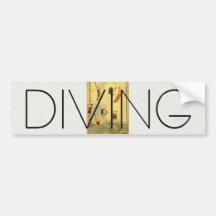 TOP Diving Old School Bumper Stickers
