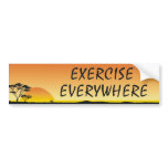 TOP Exercise Everywhere bumper stickers