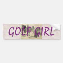 TOP Golf Girl Bumper Sticker