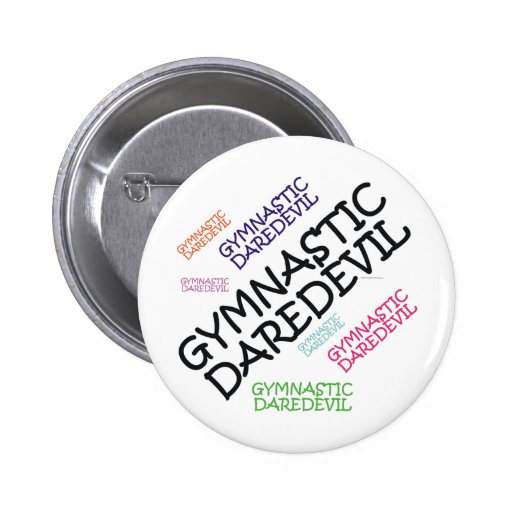 TOP Gymnastics Daredevil Pinback Buttons