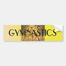 TOP Gymnastics Old School Bumper Sticker