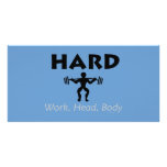 TOP Hard Work Head Body photo cards