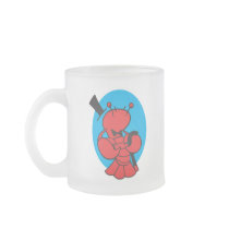 top hat and bowtie lobster coffee mugs