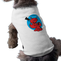 top hat and bowtie lobster pet shirt