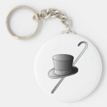 Top Hat and Cane Key Chains