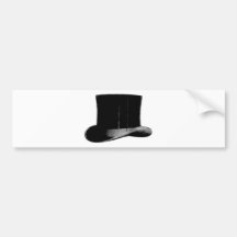 top hat bumper stickers