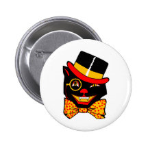 Top Hat Cat Button