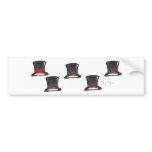 Top Hats Bumper Sticker bumper stickers
