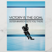 TOP Hockey Victory Slogan Personalized Flyer