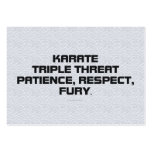 TOP Karate Slogan business cards