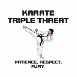 TOP Karate Slogan photo sculptures