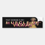 TOP Muscle Up Girl Bumper Sticker