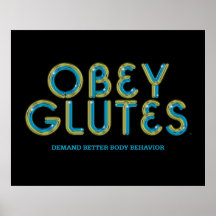 TOP Obey Glutes Posters