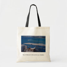 Top of Oldmoore Castle and Runway, Gibraltar Canvas Bag