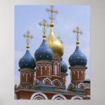 Top of Russian Orthodox Church in Russia Poster