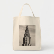 Top of the Chrysler Building NYC - B&W Bags