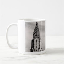 Top of the Chrysler Building NYC - B&W Mugs