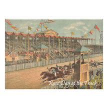 TOP Race Day at the Track Custom Invitations