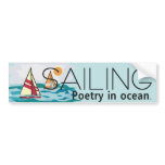 TOP Sailing, Poetry in Ocean bumper stickers