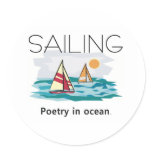 TOP Sailing, Poetry in Ocean stickers