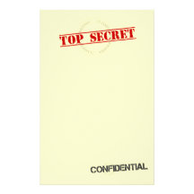 Top Secret Fun Stationary Personalized Stationery