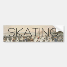TOP Skating Old School Bumper Sticker