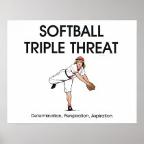 TOP Softball Triple Threat Poster