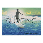 TOP Surfing Poetry in Ocean business cards