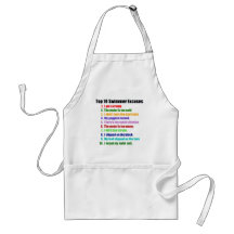 Top Ten Swimmers Excuses Apron