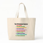 Top Ten Swimmers Excuses Tote Bag