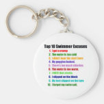 Top Ten Swimmers Excuses Key Chains