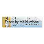 TOP Tennis by the Numbers bumper stickers