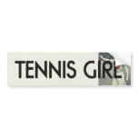 TOP Tennis Girl bumper stickers