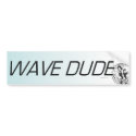 TOP Wave Dude bumper stickers