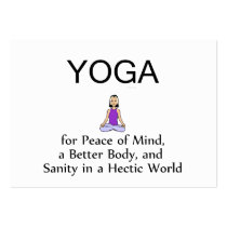 TOP Yoga Slogan Business Card