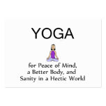 TOP Yoga Slogan business cards
