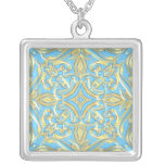 Topaz Crucifix Necklaces