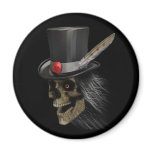 Tophat Skully Magnet