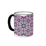 TOPKAPI, black and white,purple ,green, pink mugs