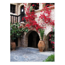 Toplou Monastery Churches courtyard CRETE GREECE Post Card