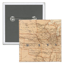Topographical Map of the United States Buttons